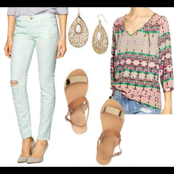 J. Crew mint toothpick skinny jeans - Picture 2 of 6